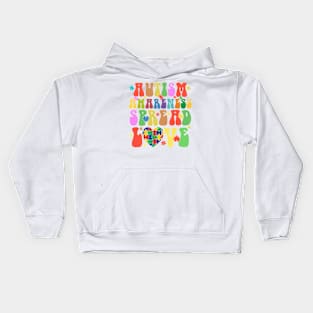 Spread Love Autism Awareness Gift for Birthday, Mother's Day, Thanksgiving, Christmas Kids Hoodie